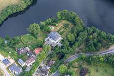 Luxury residential villa of single-family settlement Etablissement on Gluecksburger Herzplatz in Gluecksburg in the state Schleswig-Holstein, Germany