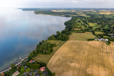 Aerial photograpy of District Bockholm in Glücksburg in the state Schleswig Holstein, Germany