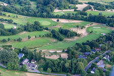 Förde Golf Club eV Glücksburg in the district Bockholm in Glücksburg in the state Schleswig Holstein, Germany seen from above