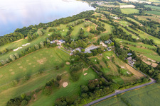 Bird's eye view of Förde Golf Club eV Glücksburg in the district Bockholm in Glücksburg in the state Schleswig Holstein, Germany