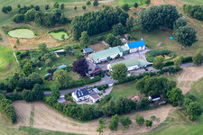 Oblique view of District Bockholm in Glücksburg in the state Schleswig Holstein, Germany