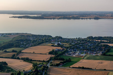 Aerial view of Westerholz in the state Schleswig Holstein, Germany