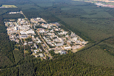 KIT Campus North from the South in the district Leopoldshafen in Eggenstein-Leopoldshafen in the state Baden-Wuerttemberg, Germany