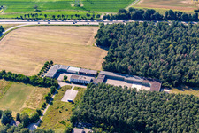 Initial reception facility at Schröcker Tor in the district Leopoldshafen in Eggenstein-Leopoldshafen in the state Baden-Wuerttemberg, Germany