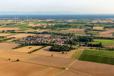 Aerial photograpy of Barbelroth in the state Rhineland-Palatinate, Germany