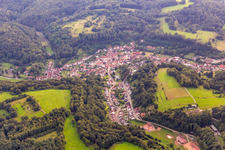 Oblique view of Bundenthal in the state Rhineland-Palatinate, Germany