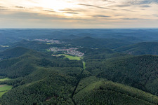 Aerial photograpy of Erfweiler in the state Rhineland-Palatinate, Germany