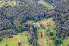 Campsite at the barbecue hut on Altenberg in Wernersberg in the state Rhineland-Palatinate, Germany