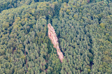 Asselstein climbing rocks in Annweiler am Trifels in the state Rhineland-Palatinate, Germany