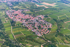 District Arzheim in Landau in der Pfalz in the state Rhineland-Palatinate, Germany seen from above