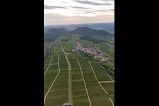 Oblique view of Ranschbach in the state Rhineland-Palatinate, Germany