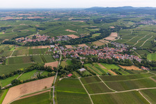 District Heuchelheim in Heuchelheim-Klingen in the state Rhineland-Palatinate, Germany seen from above
