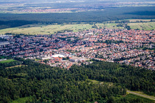 From the southwest in the district Kirrlach in Waghäusel in the state Baden-Wuerttemberg, Germany