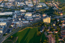 Oblique view of Freudenstadt in the state Baden-Wuerttemberg, Germany
