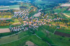 Aerial view of District Fürnsal in Dornhan in the state Baden-Wuerttemberg, Germany