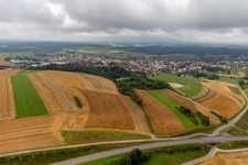 Aerial photograpy of Dunningen in the state Baden-Wuerttemberg, Germany
