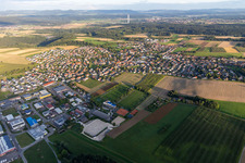 Aerial photograpy of Villingendorf in the state Baden-Wuerttemberg, Germany