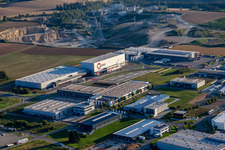 Industrial and commercial area with Maschinenfabrik Berthold Hermle AG, RAMPF Production Systems GmbH & Co.KG, FRISTO GETRÄNKEMARKT GmbH and ASSTEC GmbH & Co. KG in Zimmern ob Rottweil in the state Baden-Wuerttemberg, Germany