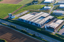 Company grounds and facilities of Schoeler Foerdertechnik AG, Bucher Stahlhandel GmbH undB.A.H. Personaldienste GmbH in Zimmern ob Rottweil in the state Baden-Wuerttemberg, Germany