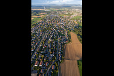 Oblique view of Zimmern ob Rottweil in the state Baden-Wuerttemberg, Germany