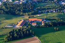 Aerial view of Hofgut St. Leonhard Estate Management in Rottweil in the state Baden-Wuerttemberg, Germany