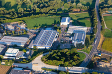 Industrial and commercial area Rheinwaldstrasse with INTEXA Technologieservice GmbH & Co. KG, Advanced Applications GmbH and Effekta Regeltechnik GmbH in Rottweil in the state Baden-Wuerttemberg, Germany