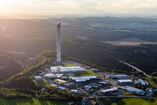 Site of the ThyssenKrupp testing tower for Speed elevators in Rottweil in Baden - Wuerttemberg
