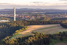 TK Elevator Test Tower in Rottweil in the state Baden-Wuerttemberg, Germany