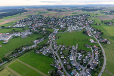 Bösingen in the state Baden-Wuerttemberg, Germany from above