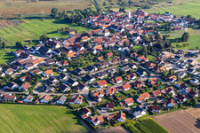 Aerial photograpy of Alleshausen in the state Baden-Wuerttemberg, Germany