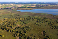 Riparian areas on the lake area of Federsee in Bad Buchau in the state Baden-Wuerttemberg, Germany