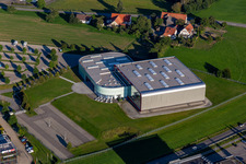 Museum building of the Erwin Hymer Museum of Camper-Vans in Bad Waldsee in the state Baden-Wuerttemberg, Germany