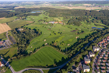 Grounds of the Golf course at of Fuerstlicher Golfclub Oberschwaben e.V. in Bad Waldsee in the state Baden-Wuerttemberg, Germany