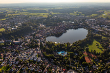 Beach and outdoor pool Bad Waldsee in Bad Waldsee in the state Baden-Wuerttemberg, Germany