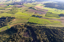 Gliding field on the airfield of Reute in Bad Waldsee in the state Baden-Wuerttemberg, Germany