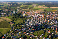 From the southwest in Aulendorf in the state Baden-Wuerttemberg, Germany