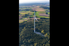 Wind farm Bad Saulgau in the district Braunenweiler in Bad Saulgau in the state Baden-Wuerttemberg, Germany