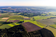 City view from the east in Bad Saulgau in the state Baden-Wuerttemberg, Germany