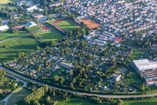 Aerial view of Bad Saulgau in the state Baden-Wuerttemberg, Germany