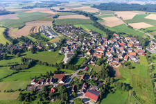 Aerial view of Dürnau in the state Baden-Wuerttemberg, Germany