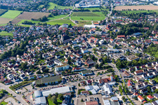 Aerial view of District Trauben in Baienfurt in the state Baden-Wuerttemberg, Germany