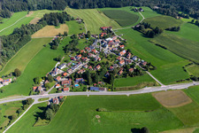 Aerial photograpy of District Heißen in Vogt in the state Baden-Wuerttemberg, Germany