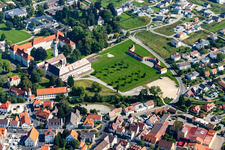 Oblique view of Schussenried Monastery in the district Roppertsweiler in Bad Schussenried in the state Baden-Wuerttemberg, Germany
