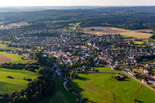 Aerial view of Bingen in the state Baden-Wuerttemberg, Germany
