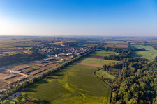 Aerial view of Riedlingen in the state Baden-Wuerttemberg, Germany