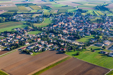 Aerial view of Unlingen in the state Baden-Wuerttemberg, Germany