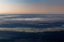 Aerial view of District Reutlingendorf in Obermarchtal in the state Baden-Wuerttemberg, Germany
