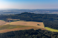 Aerial view of Buses in the district Aderzhofen in Uttenweiler in the state Baden-Wuerttemberg, Germany