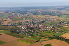 Aerial photograpy of Unlingen in the state Baden-Wuerttemberg, Germany
