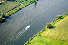 Aerial view of Hasselt in the state Limburg, Netherlands